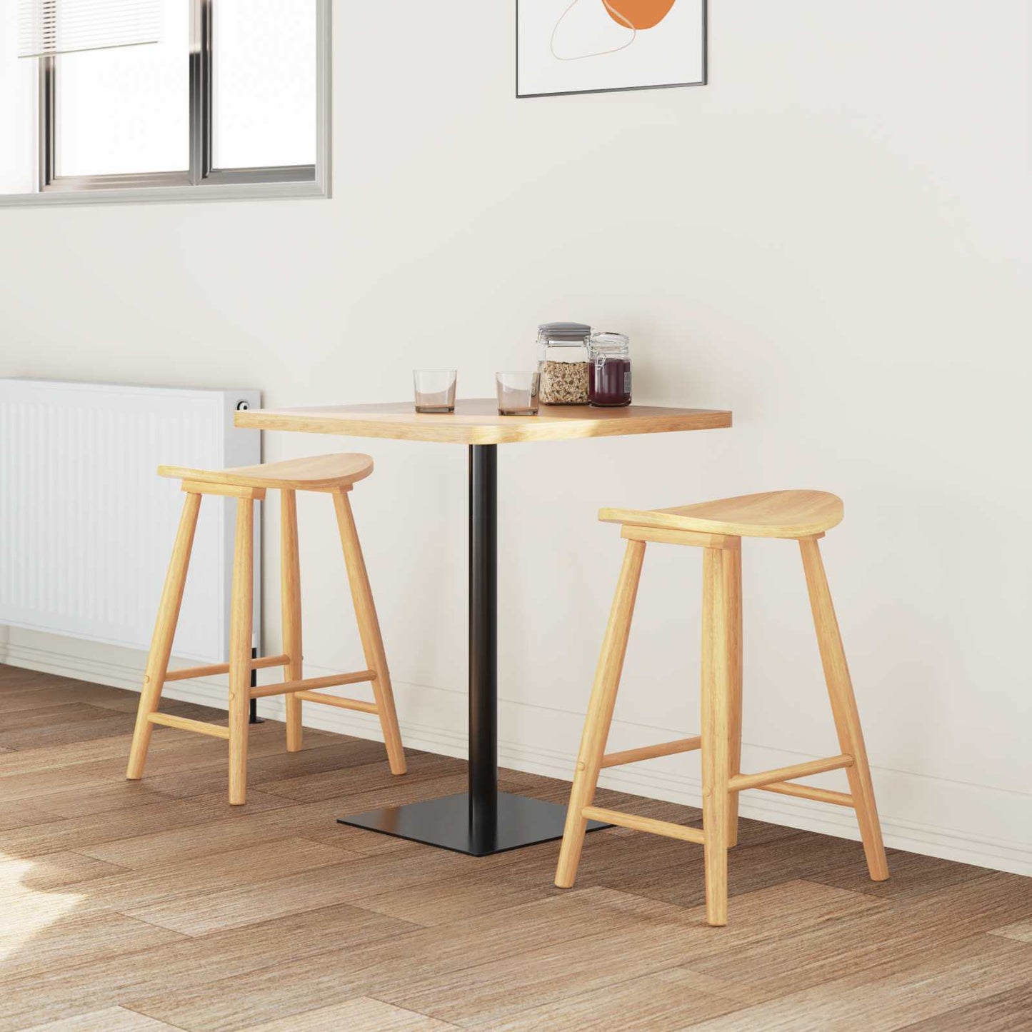Sedie da pranzo 2 pcs Naturale 46 x 37 x 63 cm | homemem39