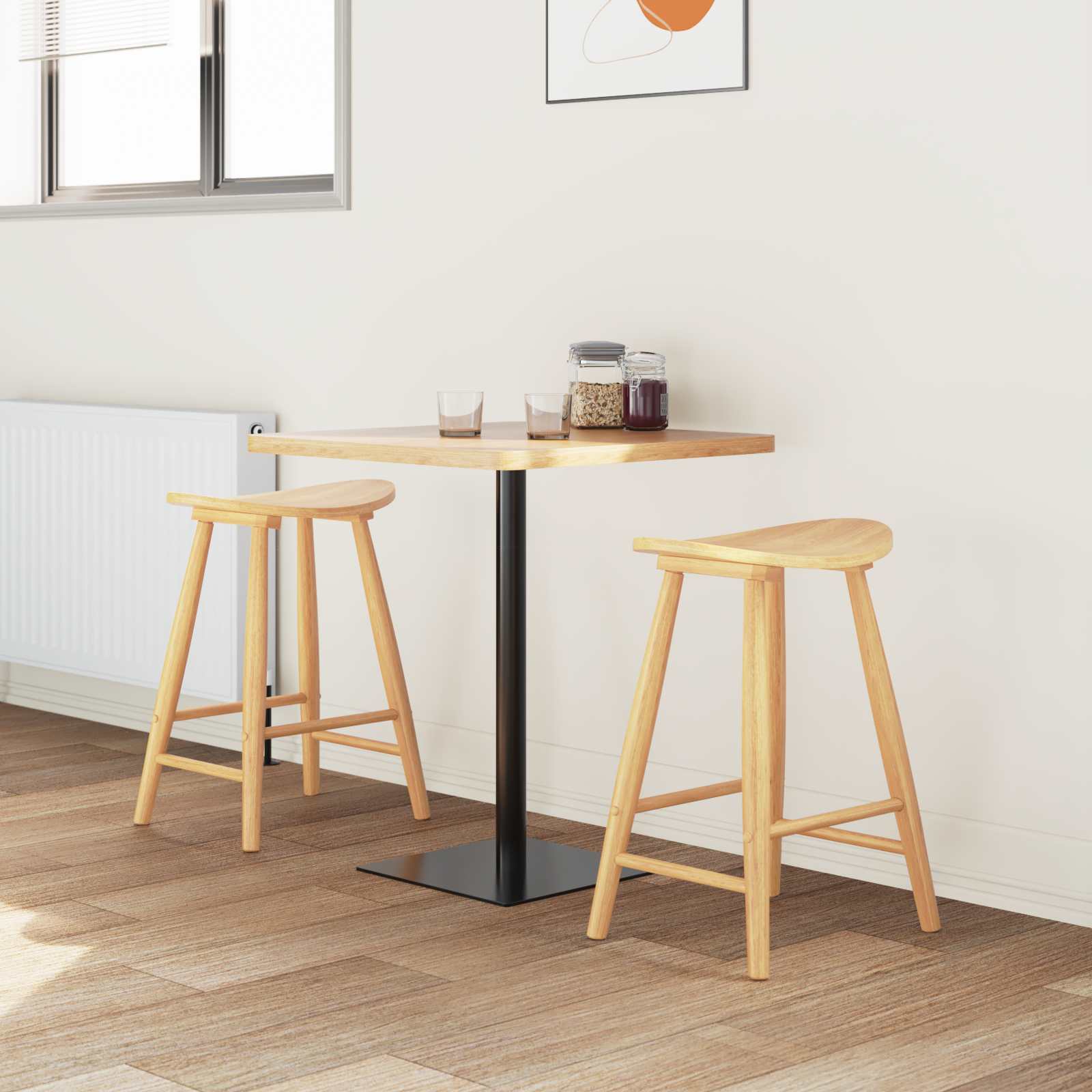 Sedie da pranzo 2 pcs Naturale 46 x 37 x 63 cm | homemem39