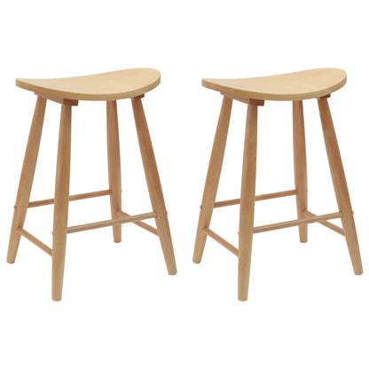 Sedie da pranzo 2 pcs Naturale 46 x 37 x 63 cm | homemem39