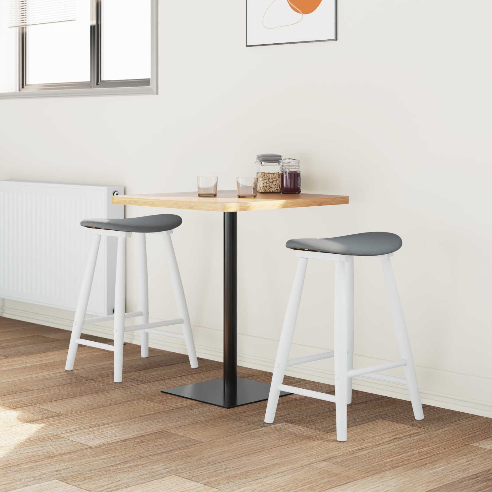 Sedie da pranzo 2 pcs Bianco 46 x 37 x 63 cm | homemem39