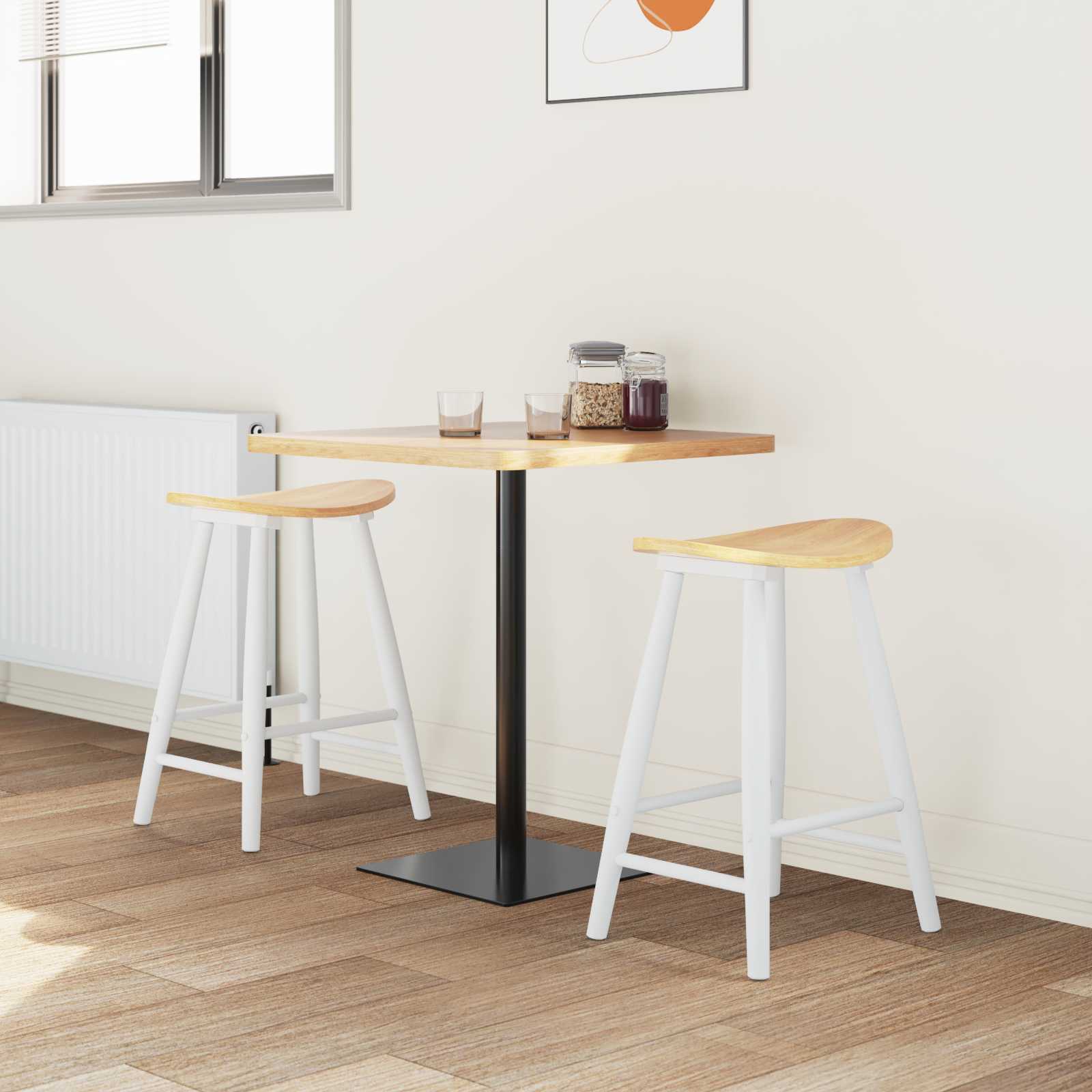 Sedie da pranzo 2 pcs Bianco 46 x 37 x 63 cm | homemem39