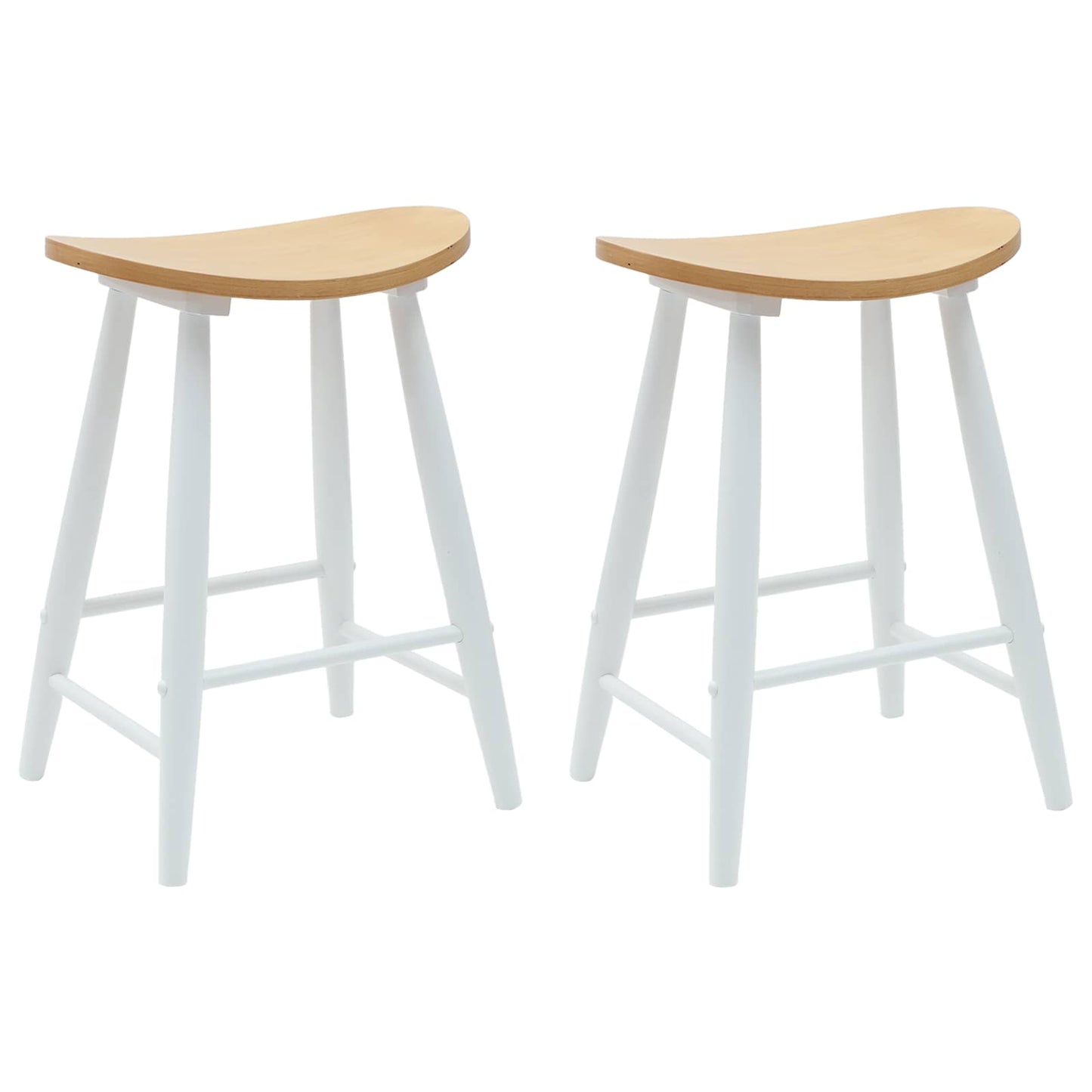 Sedie da pranzo 2 pcs Bianco 46 x 37 x 63 cm | homemem39