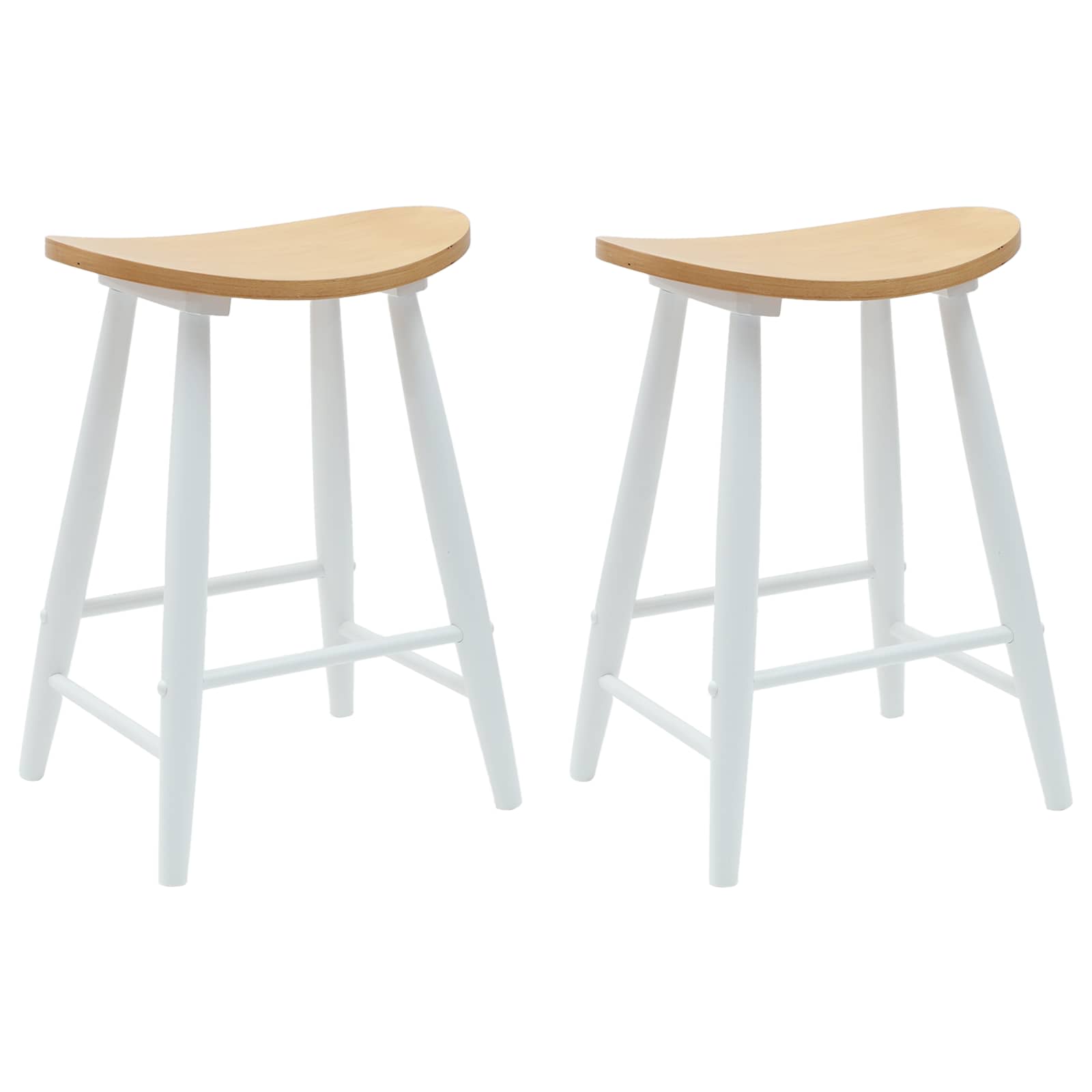 Sedie da pranzo 2 pcs Bianco 46 x 37 x 63 cm | homemem39