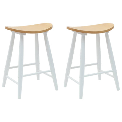 Sedie da pranzo 2 pcs Bianco 46 x 37 x 63 cm | homemem39
