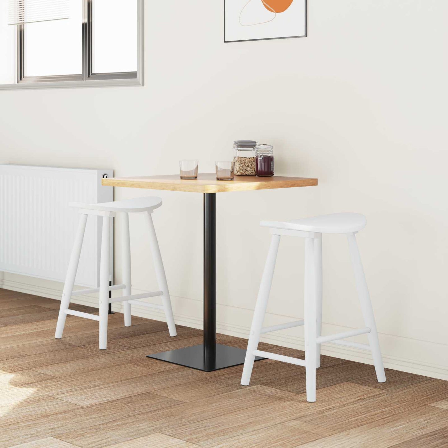 Sedie da pranzo 2 pcs Bianco 46 x 37 x 63 cm | homemem39