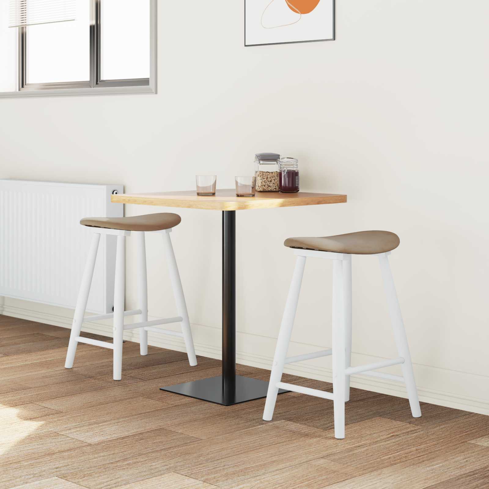 Sedie da pranzo 2 pcs Bianco 46 x 37 x 63 cm | homemem39