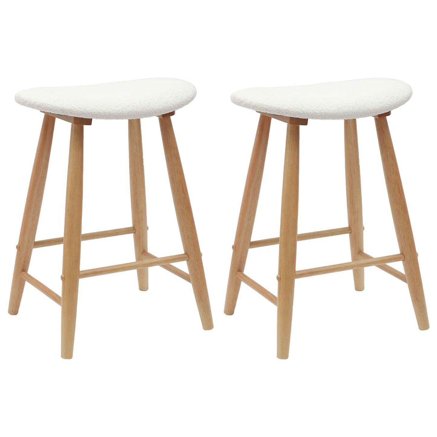 Sedie da pranzo 2 pcs Naturale 46 x 37 x 63 cm | homemem39
