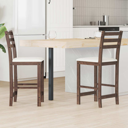 Sedie da pranzo 2 pcs Marrone Chiaro 40 x 47,5 x 99,5 cm | homemem39