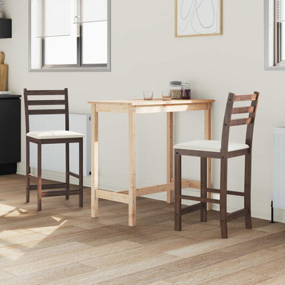 Sedie da pranzo 2 pcs Marrone Chiaro 40 x 47,5 x 99,5 cm | homemem39