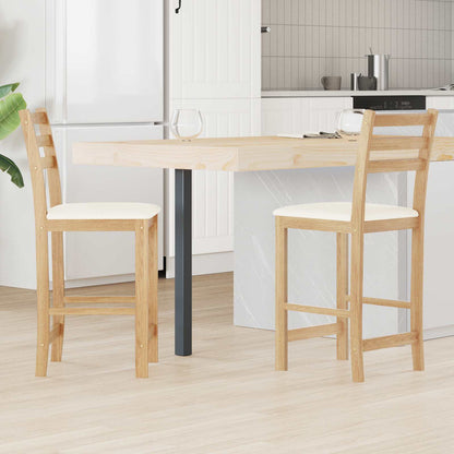 Sedie da pranzo 2 pcs Naturale 40 x 47,5 x 99,5 cm | homemem39