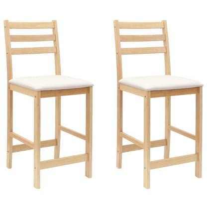 Sedie da pranzo 2 pcs Naturale 40 x 47,5 x 99,5 cm | homemem39