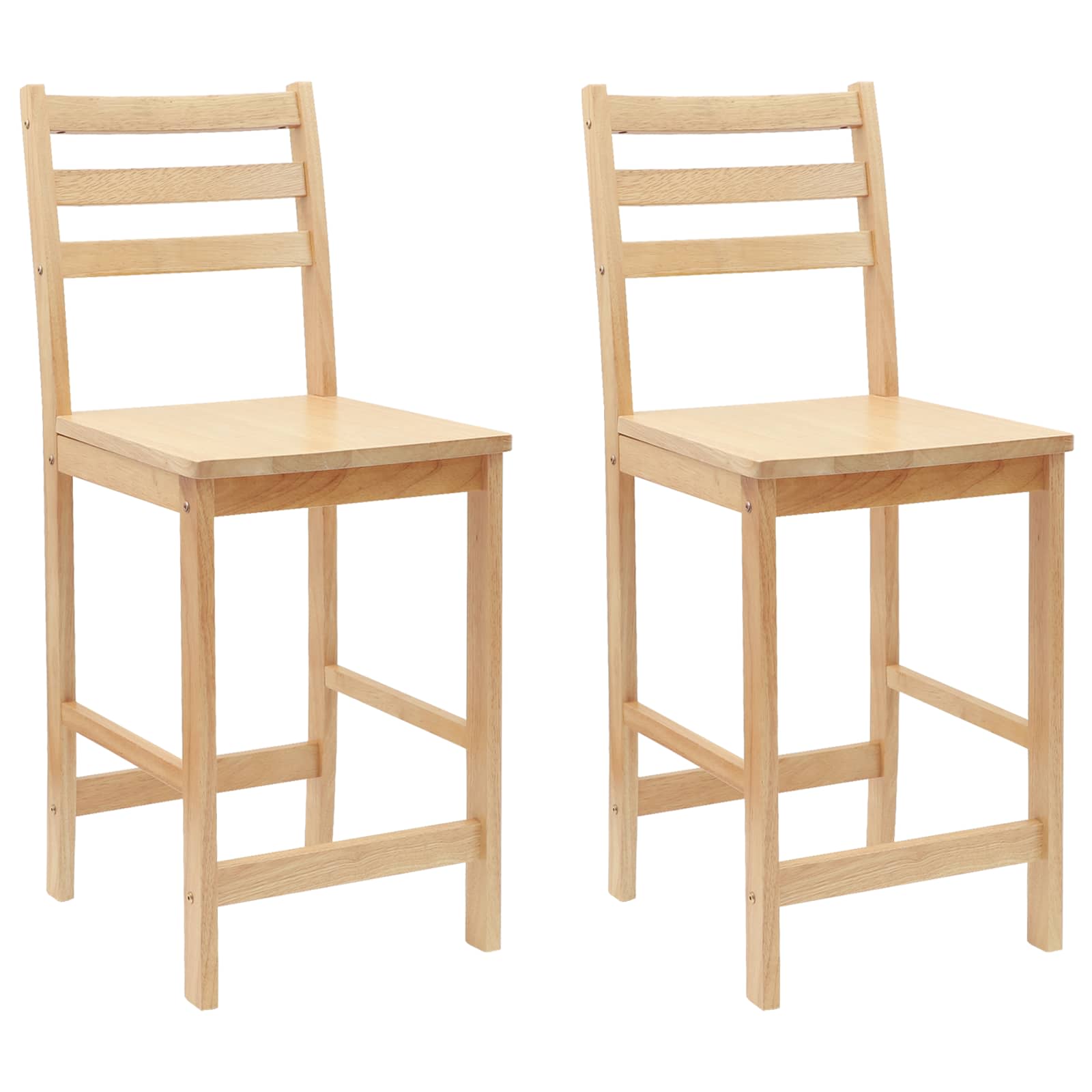 Sedie da pranzo 2 pcs Naturale 40 x 47,5 x 99,5 cm | homemem39