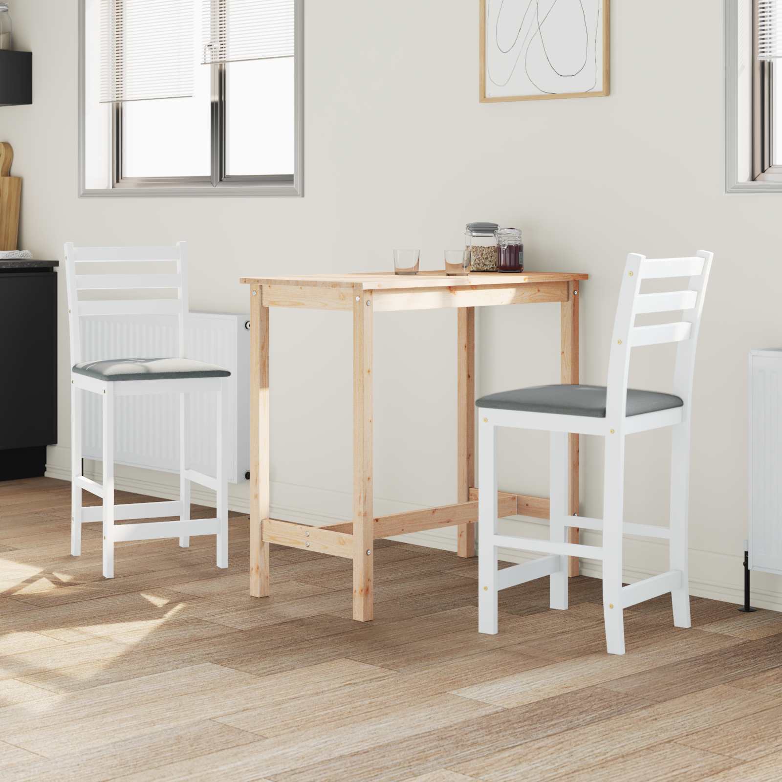 Sedie da pranzo 2 pcs Bianco 40 x 47,5 x 99,5 cm | homemem39