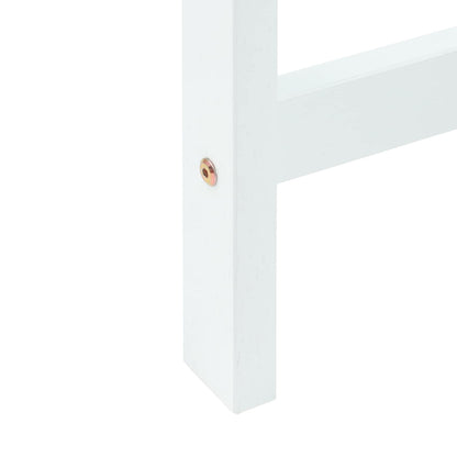 Sedie da pranzo 2 pcs Legno di gomma solido Bianco | homemem39