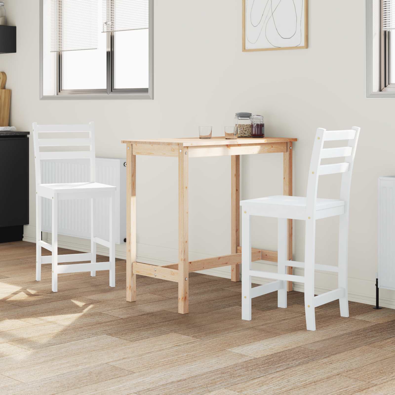 Sedie da pranzo 2 pcs Bianco 40 x 47,5 x 99,5 cm | homemem39