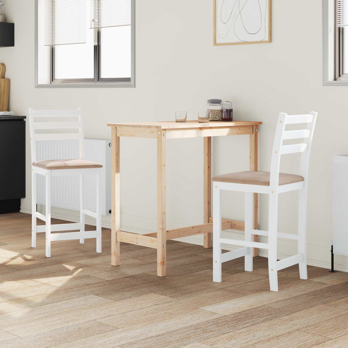 Sedie da pranzo 2 pcs Bianco 40 x 47,5 x 99,5 cm | homemem39