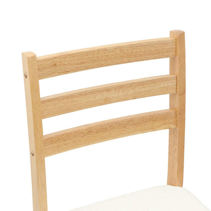 Sedie da pranzo 2 pcs Naturale 40 x 47,5 x 99,5 cm | homemem39