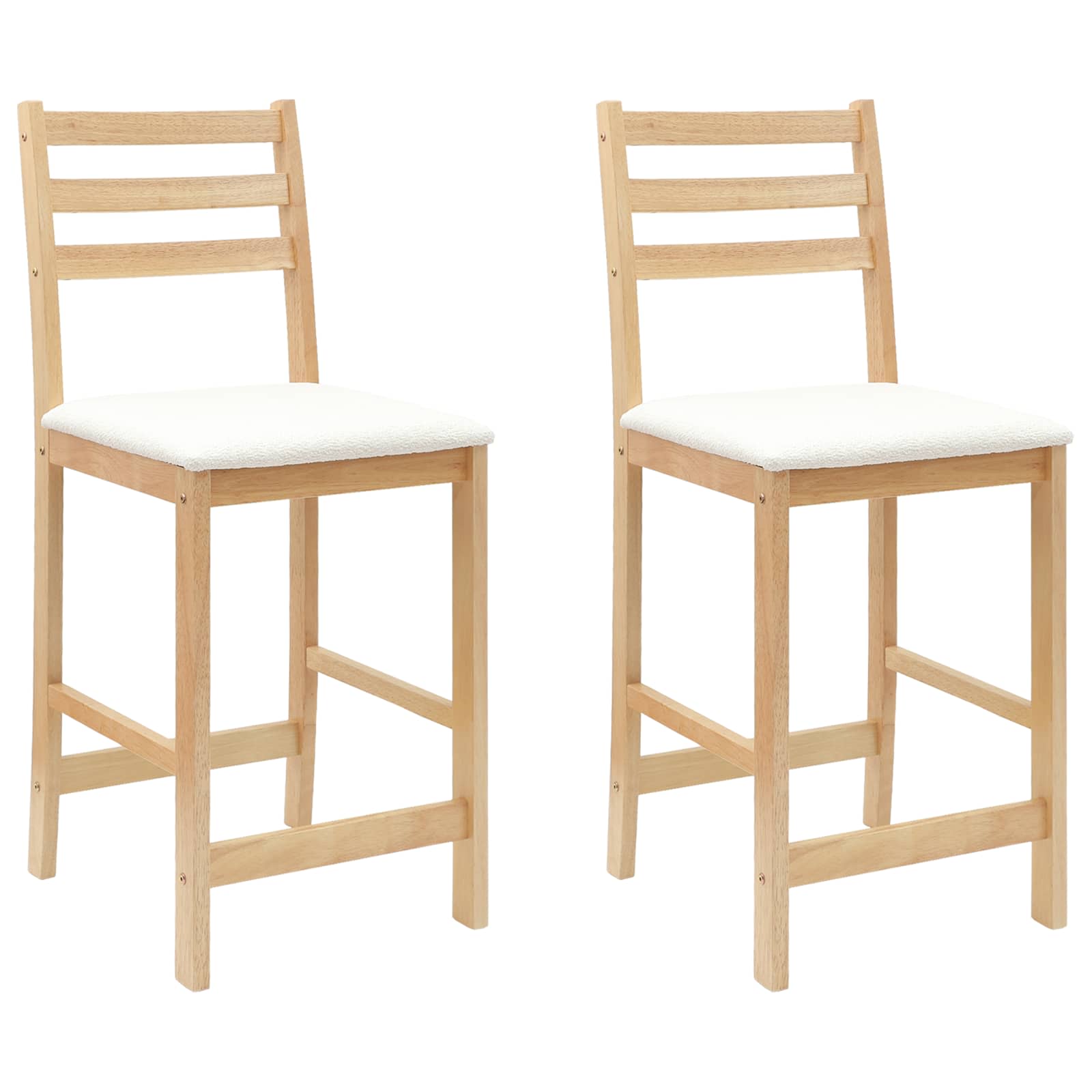 Sedie da pranzo 2 pcs Naturale 40 x 47,5 x 99,5 cm | homemem39
