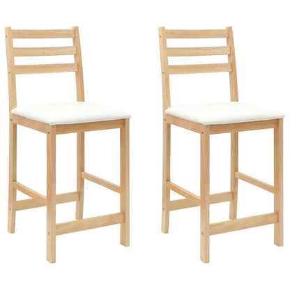 Sedie da pranzo 2 pcs Naturale 40 x 47,5 x 99,5 cm | homemem39