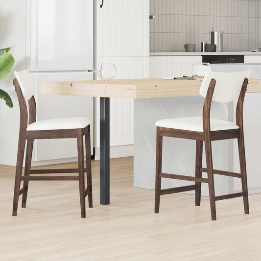 Sedie da pranzo 2 pcs Marrone Chiaro 48 x 49 x 95 cm | homemem39