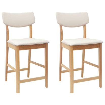 Sedie da pranzo 2 pcs Naturale 48 x 49 x 95 cm | homemem39