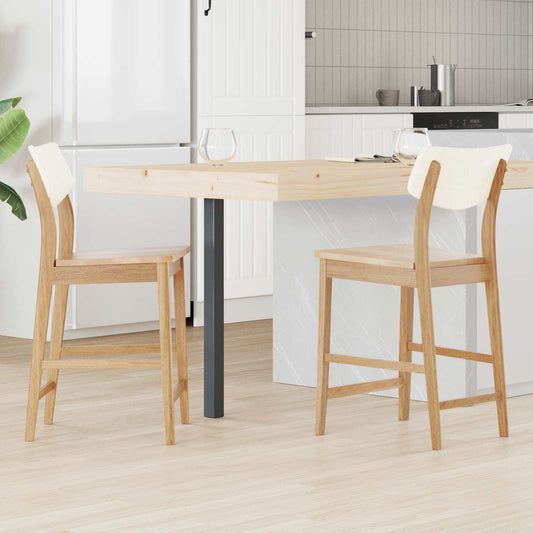 Sedie da pranzo 2 pcs Naturale 48 x 49 x 95 cm | homemem39