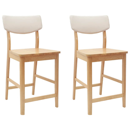Sedie da pranzo 2 pcs Naturale 48 x 49 x 95 cm | homemem39