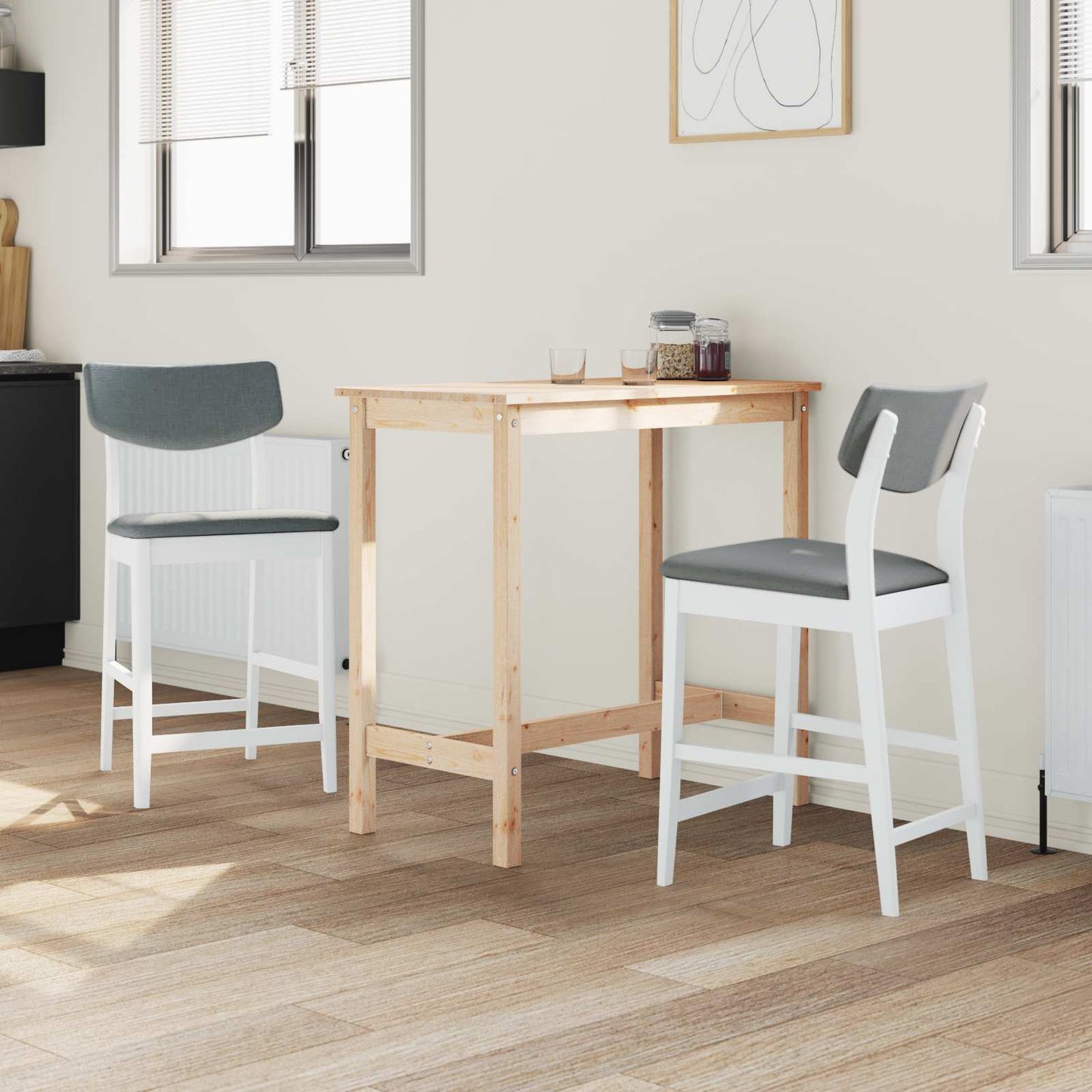 Sedie da pranzo 2 pcs Bianco 48 x 49 x 95 cm | homemem39