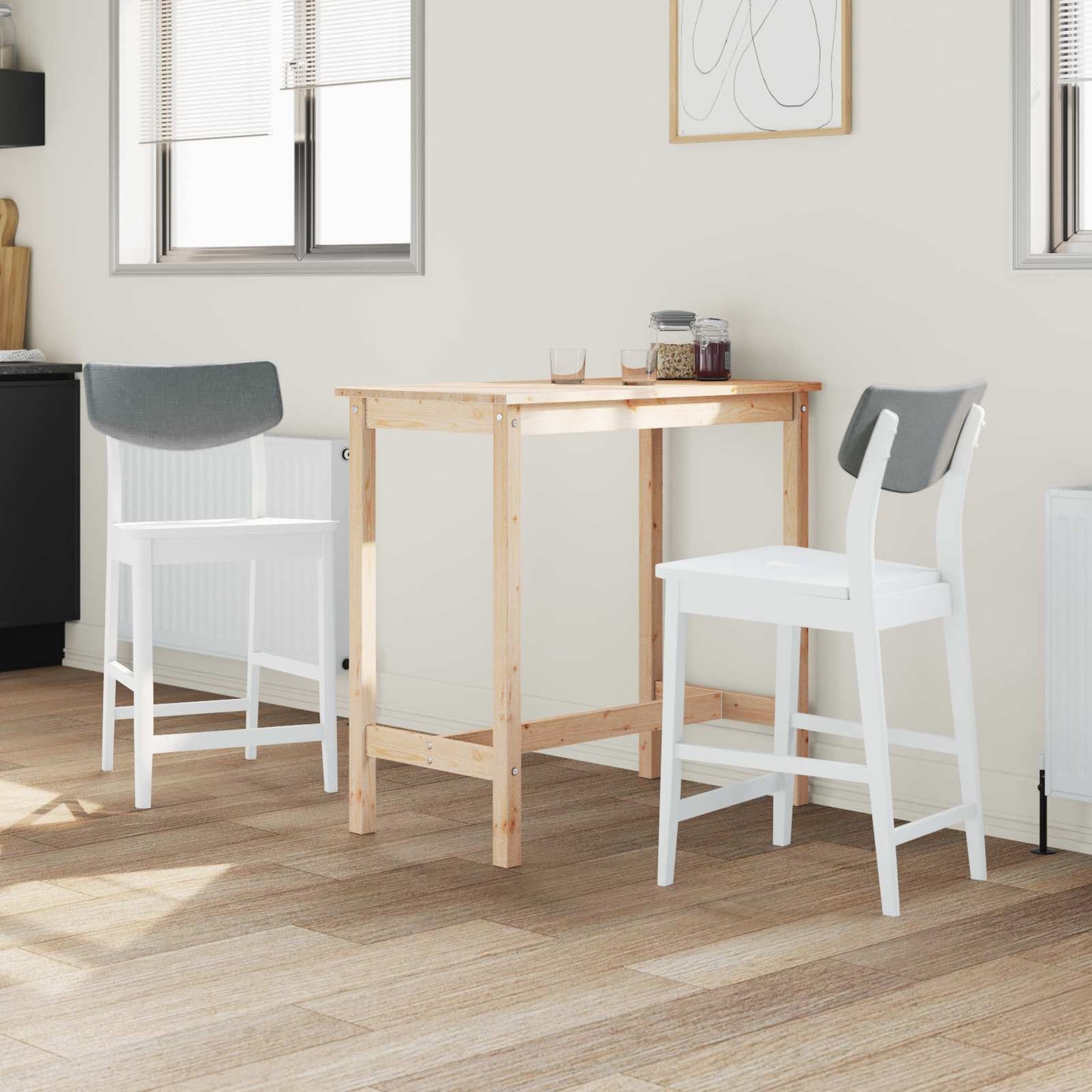Sedie da pranzo 2 pcs Bianco 48 x 49 x 95 cm | homemem39