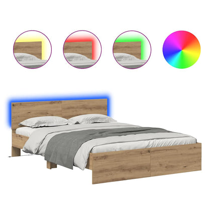 Struttura del letto Rovere artigianale 120 x 190 cm