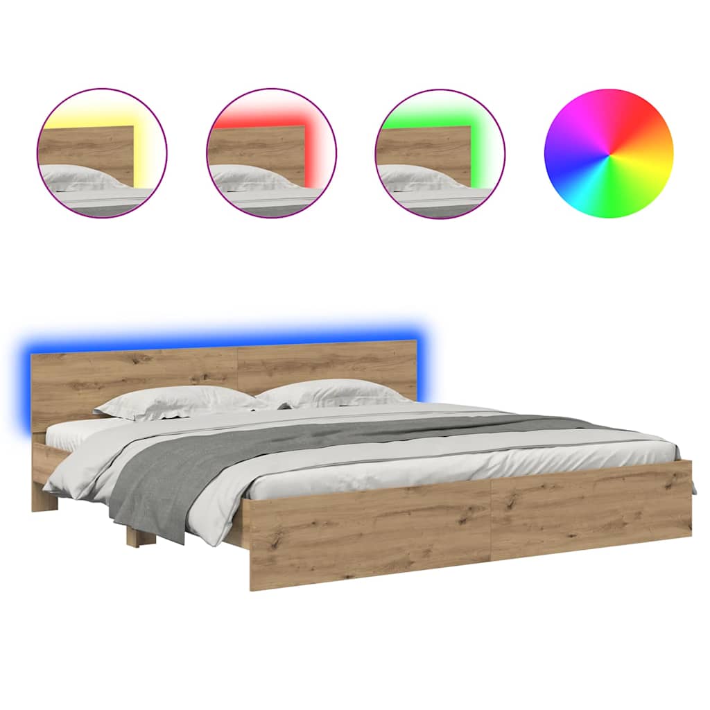 Struttura del letto Rovere artigianale 180 x 200 cm