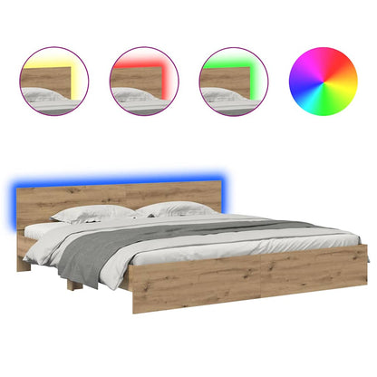 Struttura del letto Rovere artigianale 200 x 200 cm