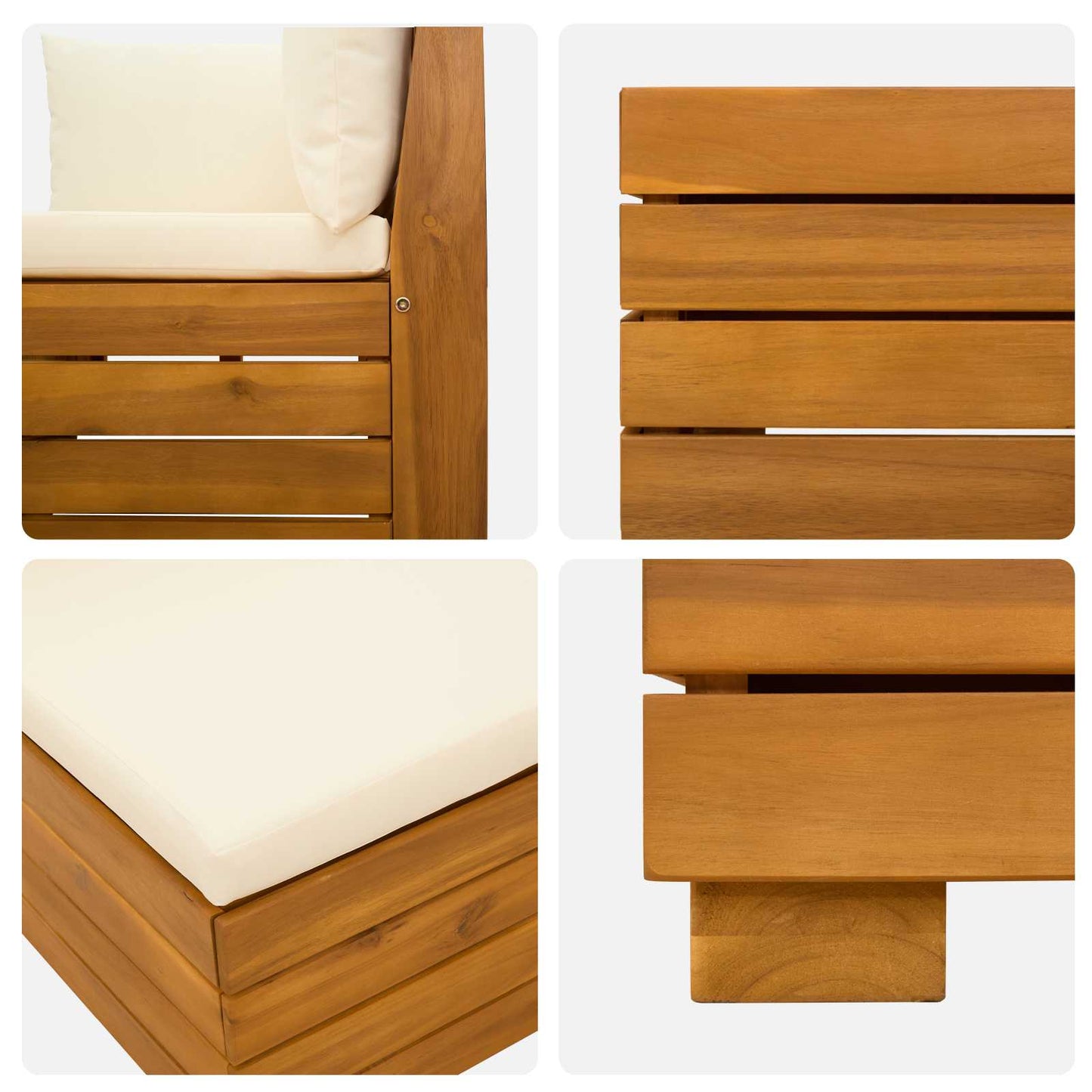 Set di divani da esterno con cuscino 3 Pezzo Marrone | homemem39