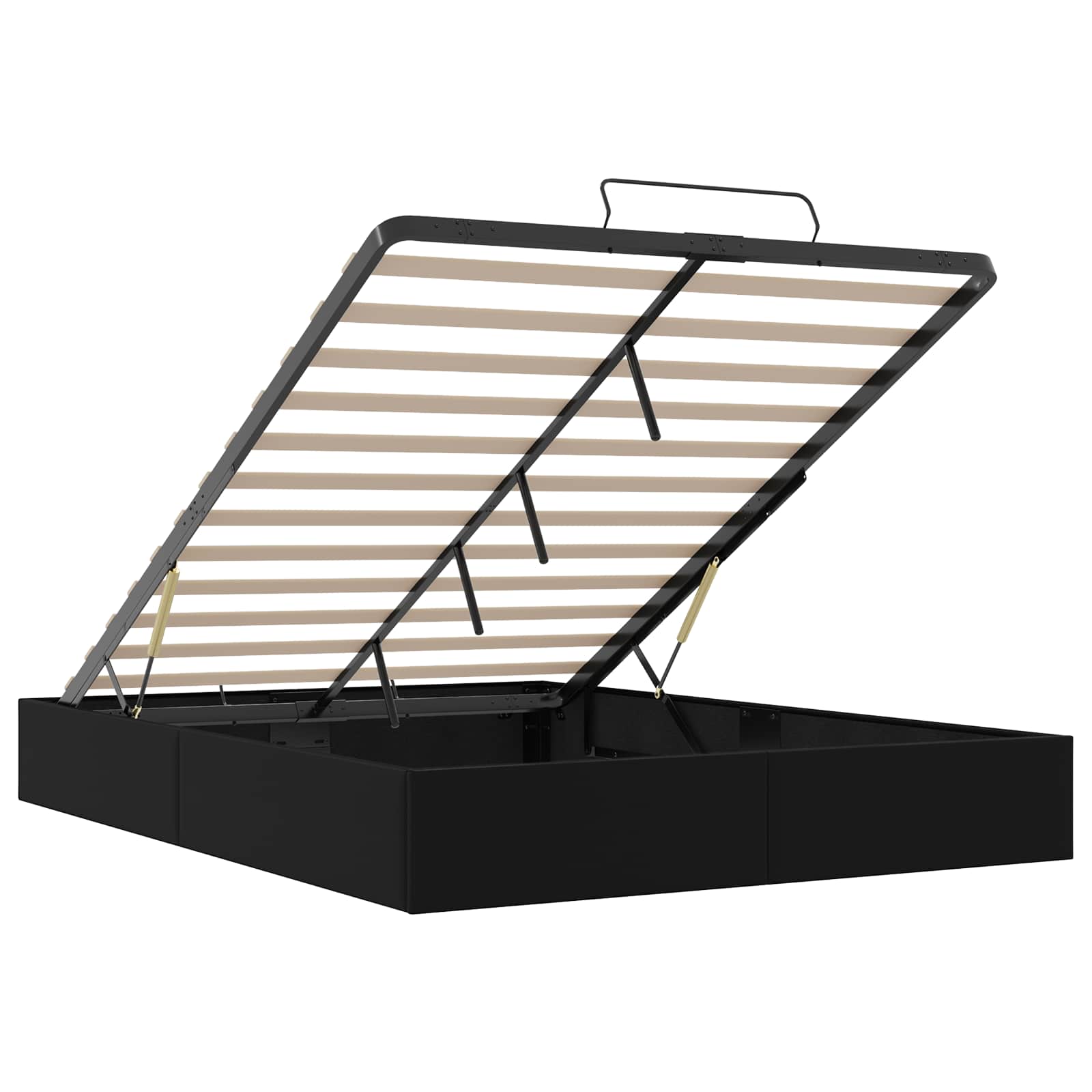 Letto ottomano Nero 153 x 203 cm Similpelle | homemem39