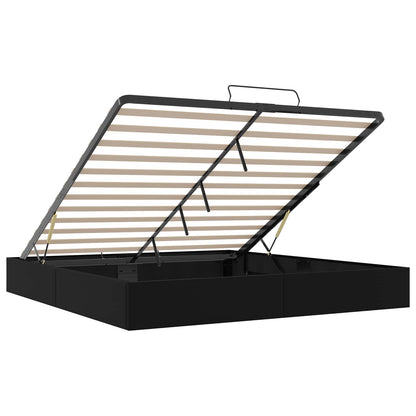Letto ottomano Nero King size Similpelle | homemem39