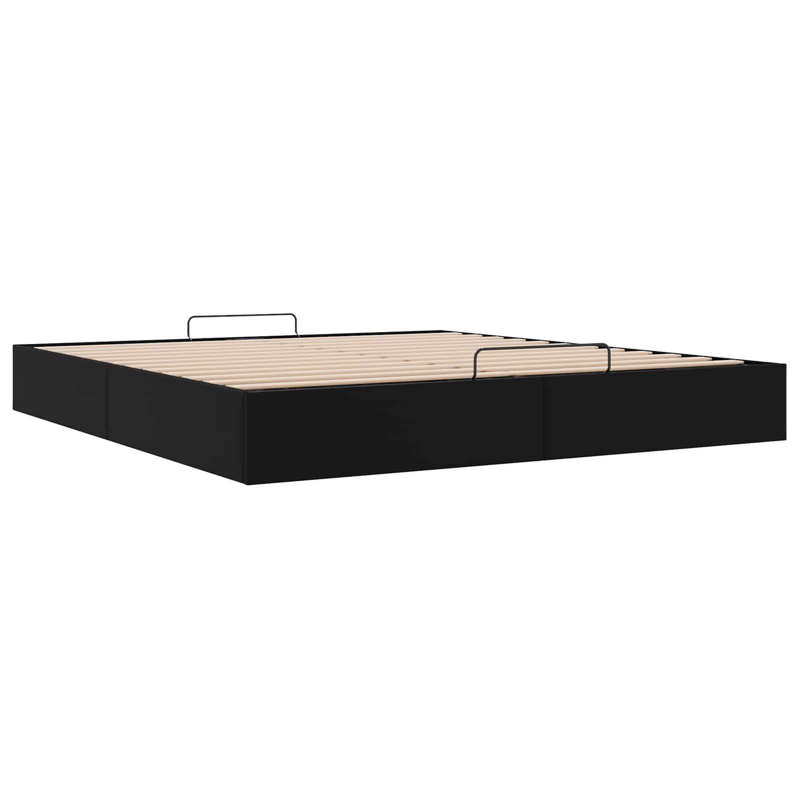 Letto ottomano Nero King size Similpelle | homemem39