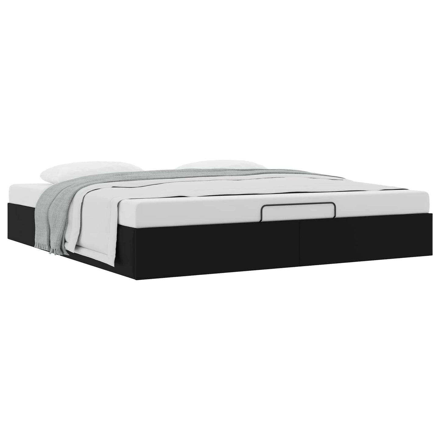 Letto ottomano Nero King size Similpelle | homemem39