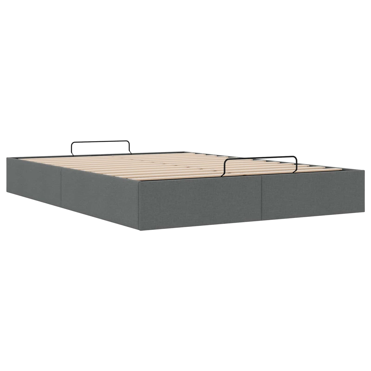Letto ottomano Grigio Scuro 153 x 203 cm Tessuto | homemem39