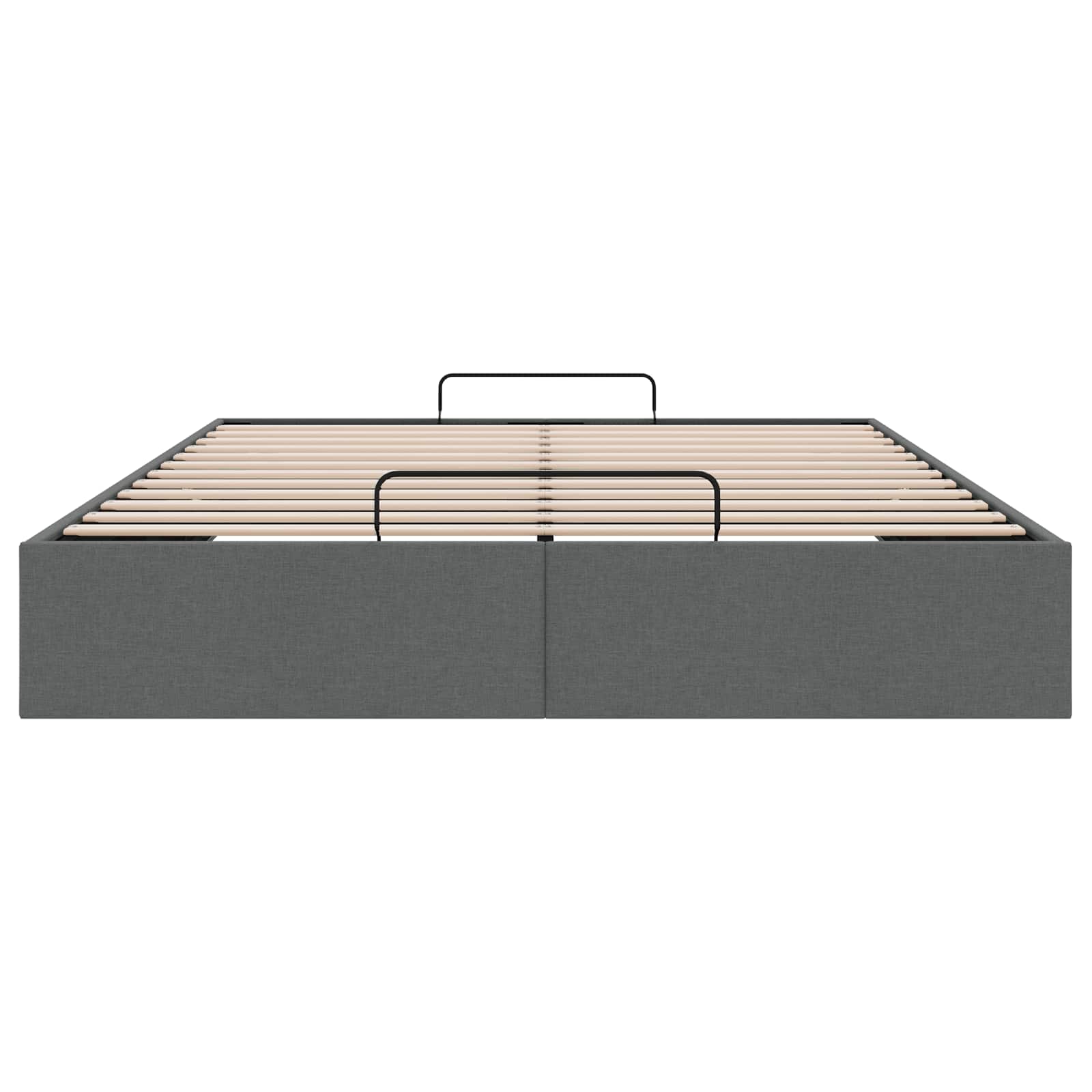 Letto ottomano Grigio Scuro 153 x 203 cm Tessuto | homemem39