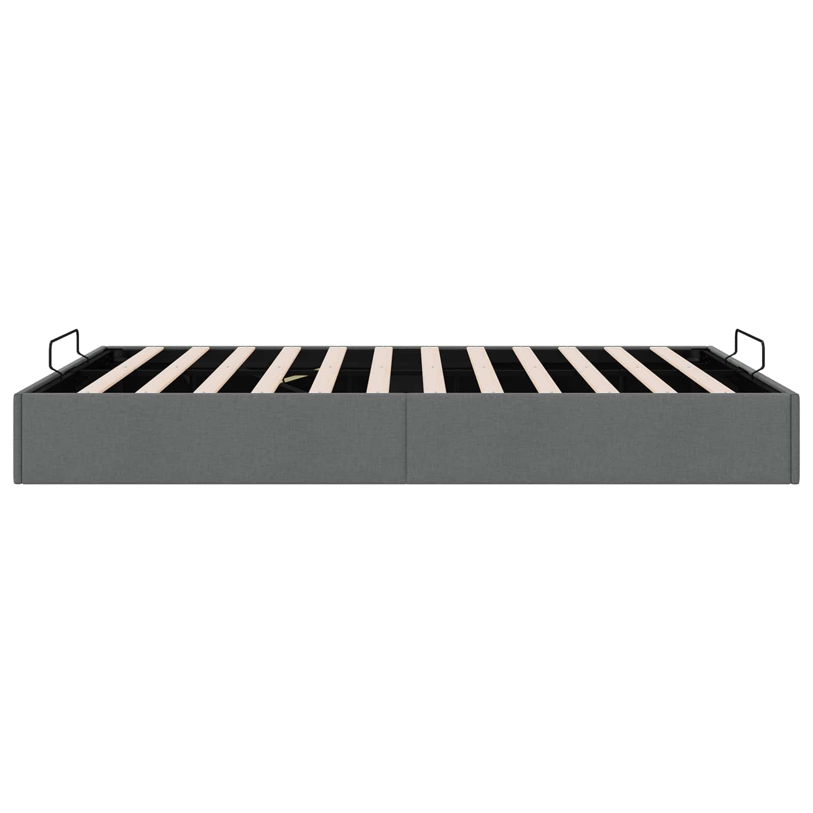 Letto ottomano Grigio Scuro 153 x 203 cm Tessuto | homemem39
