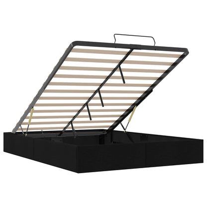 Letto ottomano Nero 153 x 203 cm Tessuto | homemem39