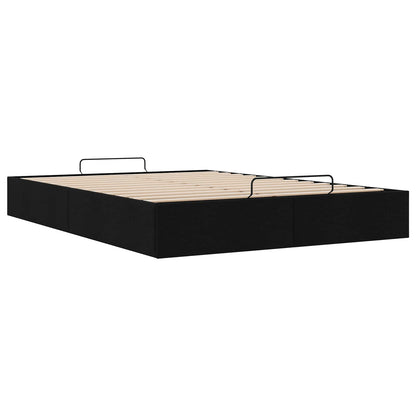 Letto ottomano Nero 153 x 203 cm Tessuto | homemem39