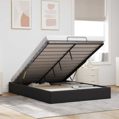 Letto ottomano Nero 153 x 203 cm Velluto | homemem39