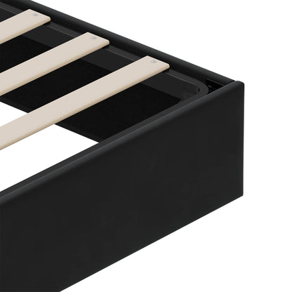 Letto ottomano Nero King size Velluto | homemem39