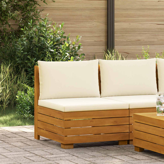 Divano Medio da Giardino Legno di Acacia Massello Marrone | homemem39
