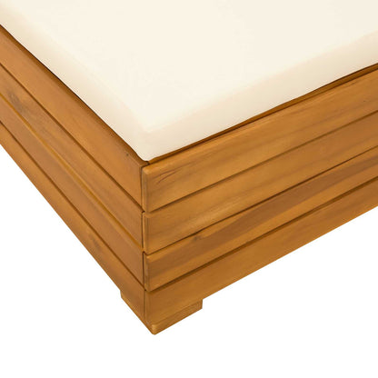 Set Lounge da Giardino 2 Pezzo Marrone Legno di Acacia Massello | homemem39