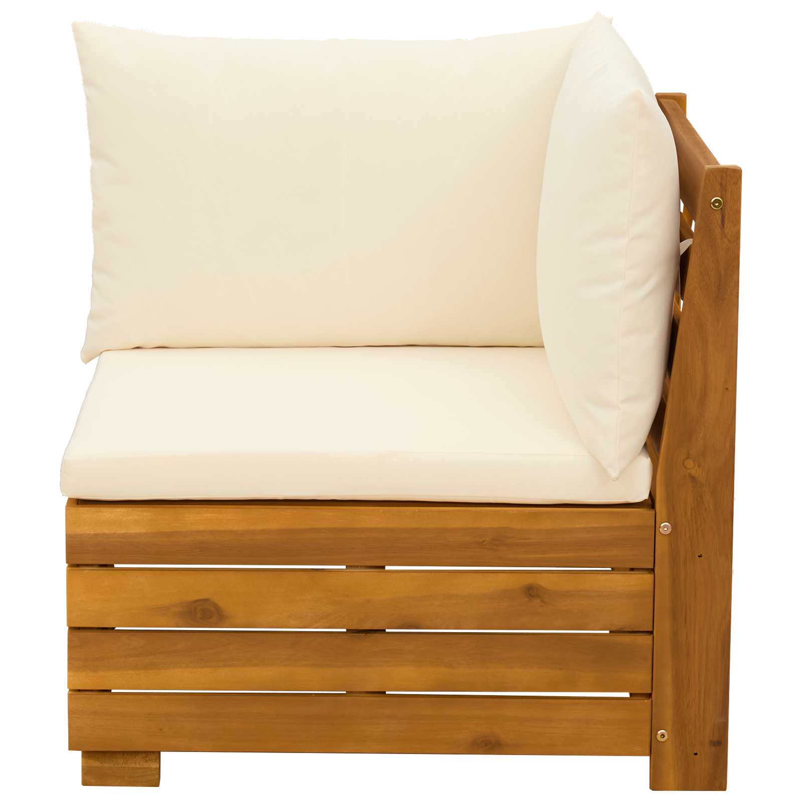 Set Lounge da Giardino 2 Pezzo Marrone Legno di Acacia Massello | homemem39