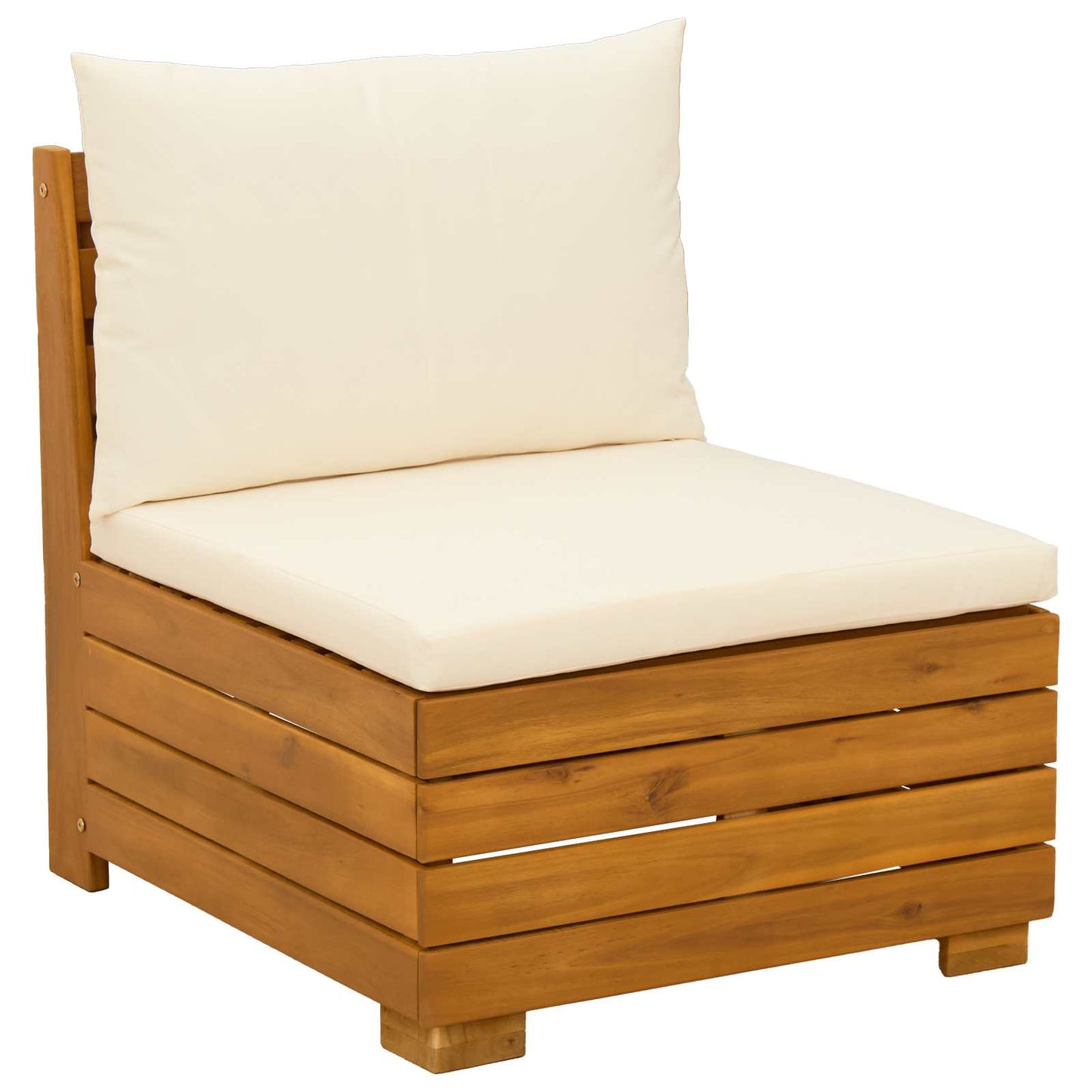 Set Lounge da Giardino 2 Pezzo Marrone Legno di Acacia Massello | homemem39