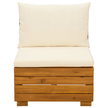 Set Lounge da Giardino 2 Pezzo Marrone Legno di Acacia Massello | homemem39