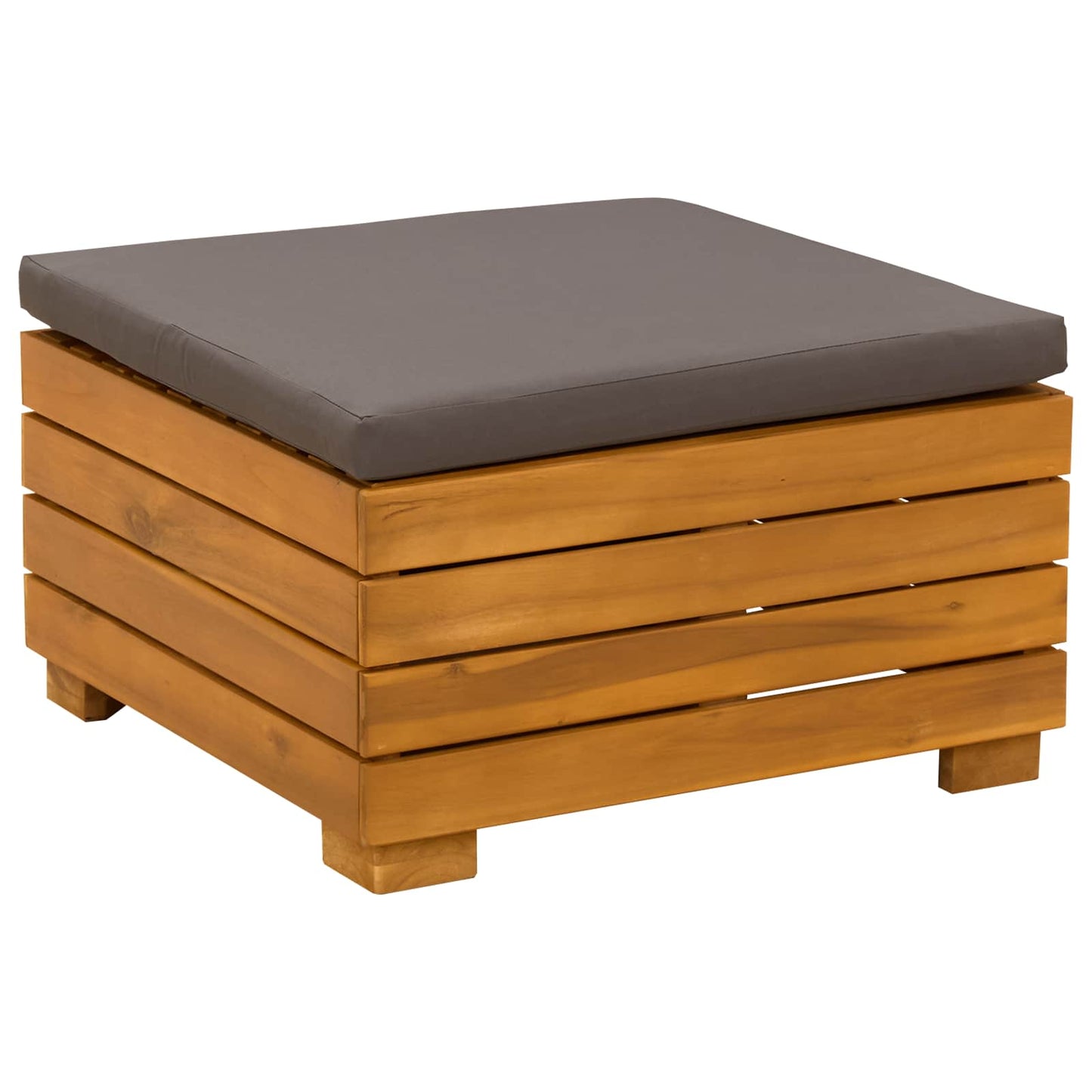 Poggiapiedi da Giardino Legno di Acacia Massello Marrone | homemem39